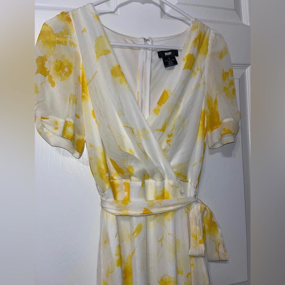 DKNY Yellow Dress